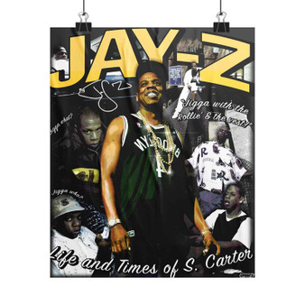 Jay Z Music Art Satin Silky Poster for Home Decor