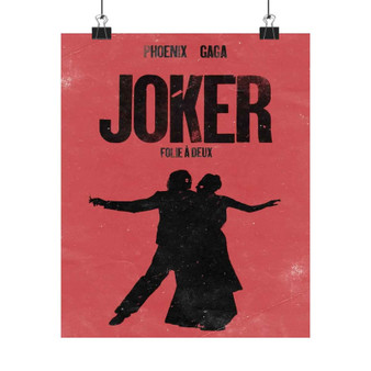 Joker Folie a Deux Art Satin Silky Poster for Home Decor