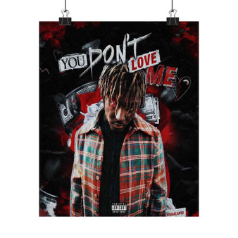 Juice WRLD You Don t Love Me Art Satin Silky Poster for Home Decor