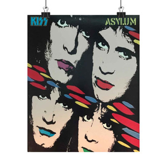 Kiss Asylum 1985 Art Satin Silky Poster for Home Decor