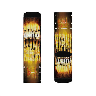 Def Leppard Yeah 2005 Polyester Sublimation Socks White