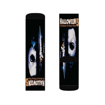 Halloween 5 Polyester Sublimation Socks White