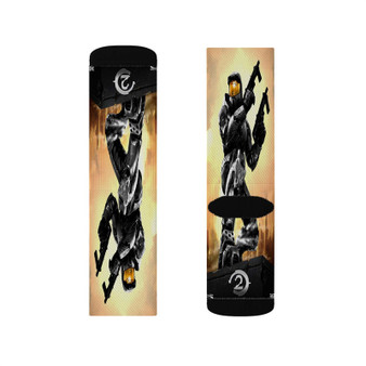 Halo 2 Polyester Sublimation Socks White