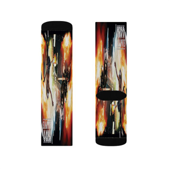 Kiss Alive The Millennium Concert 2006 Polyester Sublimation Socks White