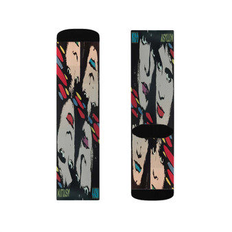 Kiss Asylum 1985 Polyester Sublimation Socks White