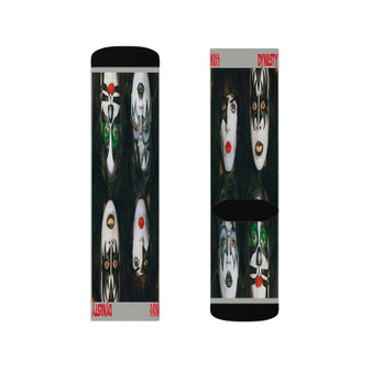 Kiss Dynasty 1979 Polyester Sublimation Socks White