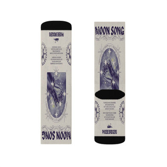 Moon Song Phoebe Bridgers Polyester Sublimation Socks White