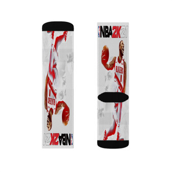 NBA 2K21 Polyester Sublimation Socks White