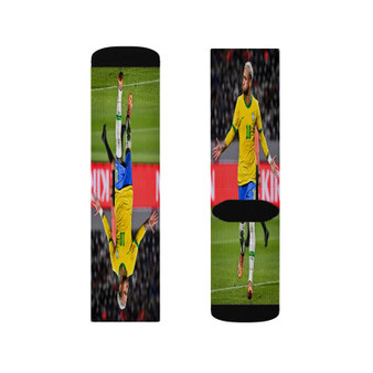 Neymar Brazil World Cup 2022 Polyester Sublimation Socks White