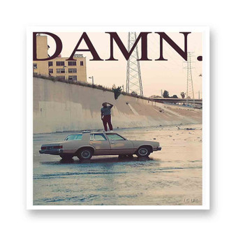 Damn Kendrick Lamar White Transparent Vinyl Kiss-Cut Stickers