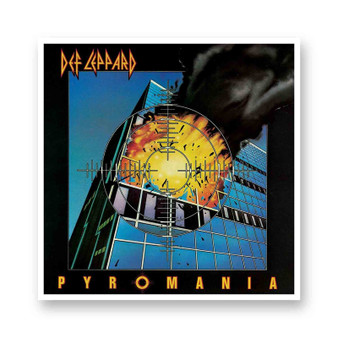 Def Leppard Pyromania 1983 White Transparent Vinyl Kiss-Cut Stickers