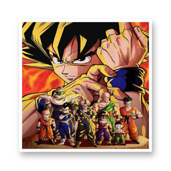 Dragon Ball Z Vintage White Transparent Vinyl Kiss-Cut Stickers