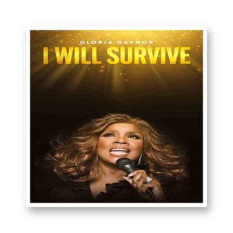 Gloria Gaynor I Will Survive White Transparent Vinyl Kiss-Cut Stickers