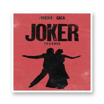 Joker Folie a Deux White Transparent Vinyl Kiss-Cut Stickers