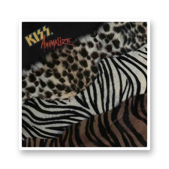 Kiss Animalize 1984 White Transparent Vinyl Kiss-Cut Stickers