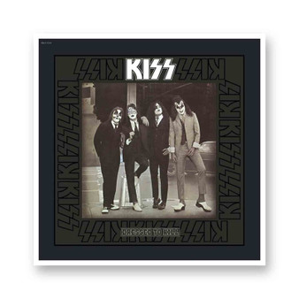 Kiss Dressed to Kill 1975 White Transparent Vinyl Kiss-Cut Stickers