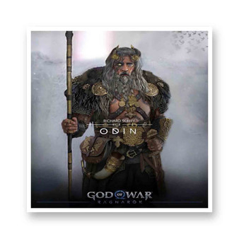 Odin God Of War Ragnarok White Transparent Vinyl Kiss-Cut Stickers