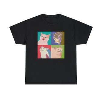 Four Meme Cats of the Apocalypse Classic Fit Unisex Heavy Cotton Tee T-Shirts