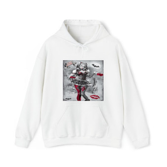 Arkham Knight Harley Quinn Cotton Polyester Unisex Heavy Blend Hooded Sweatshirt