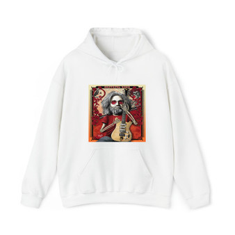 Grateful Dead Jerry Garcia Cotton Polyester Unisex Heavy Blend Hooded Sweatshirt