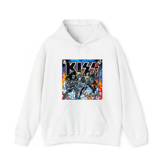 Kiss Band Cotton Polyester Unisex Heavy Blend Hooded Sweatshirt