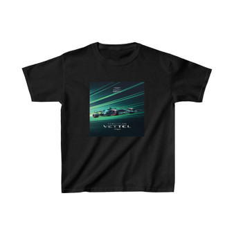 Sebastian Vettel Aston Martin F1 Kids T-Shirt Clothing Heavy Cotton Tee