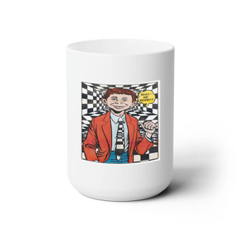 Alfred E Neuman What We Worry White Ceramic Mug 15oz With BPA Free