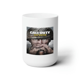 Call Of Duty WWII White Ceramic Mug 15oz With BPA Free