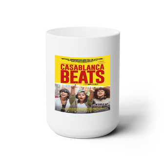 Casablanca Beats White Ceramic Mug 15oz With BPA Free