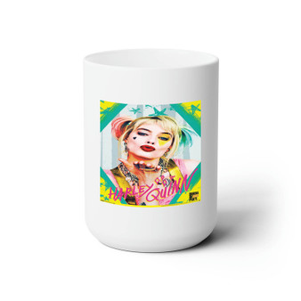 Harley Quinn White Ceramic Mug 15oz With BPA Free