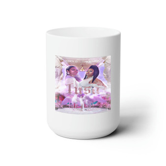 Karol G and Nicki Minaj White Ceramic Mug 15oz With BPA Free