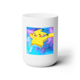 Pikachu Pokemon The Arceus Chronicles White Ceramic Mug 15oz With BPA Free