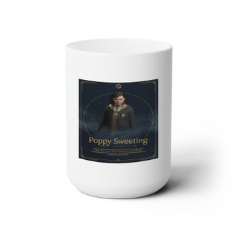 Poppy Sweeting Hogwarts Legacy White Ceramic Mug 15oz With BPA Free