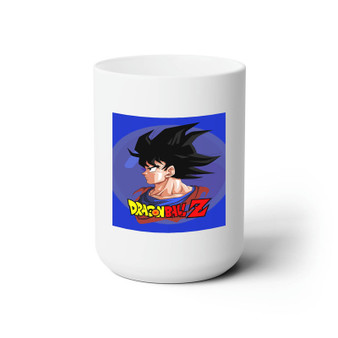 Son Goku Dragon Ball Z White Ceramic Mug 15oz With BPA Free