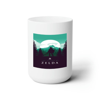 The Legend Of Zelda Art White Ceramic Mug 15oz With BPA Free