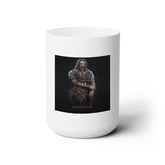 Tyr God Of War Ragnarok White Ceramic Mug 15oz With BPA Free