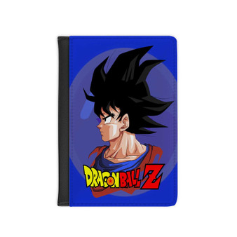 Son Goku Dragon Ball Z PU Faux Black Leather Passport Cover Wallet Holders Luggage Travel
