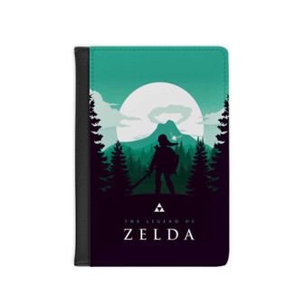 The Legend Of Zelda Art PU Faux Black Leather Passport Cover Wallet Holders Luggage Travel