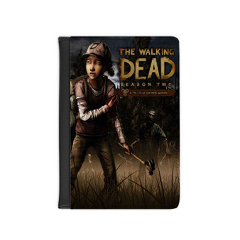 The Walking Dead Season Two PU Faux Black Leather Passport Cover Wallet Holders Luggage Travel