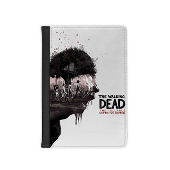The Walking Dead The Definitive Series PU Faux Black Leather Passport Cover Wallet Holders Luggage Travel
