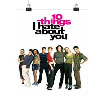 10 Things I Hate About You Art Satin Silky Poster for Home Decor