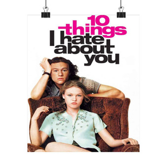 10 Things I Hate About You Poster Art Satin Silky Poster for Home Decor
