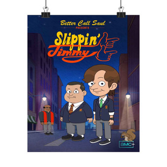 Better Call Saul Presents Slippin Jimmy Art Satin Silky Poster for Home Decor