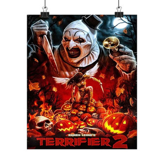 Terrifier 2 Art Satin Silky Poster for Home Decor