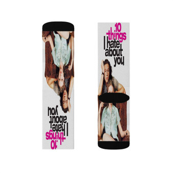 10 Things I Hate About You Poster Polyester Sublimation Socks White