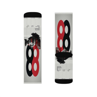 Ayrton Senna Mc Laren 88 Polyester Sublimation Socks White