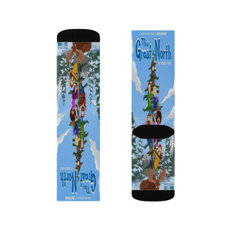 The Great North Polyester Sublimation Socks White