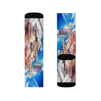 The Legend of Nayuta Boundless Trails Polyester Sublimation Socks White