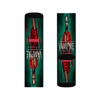 Vampire The Masquerade Swansong Polyester Sublimation Socks White