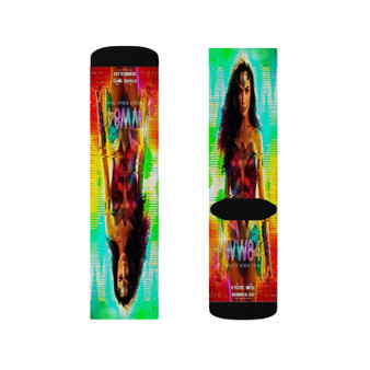 Wonder Woman WW84 Polyester Sublimation Socks White